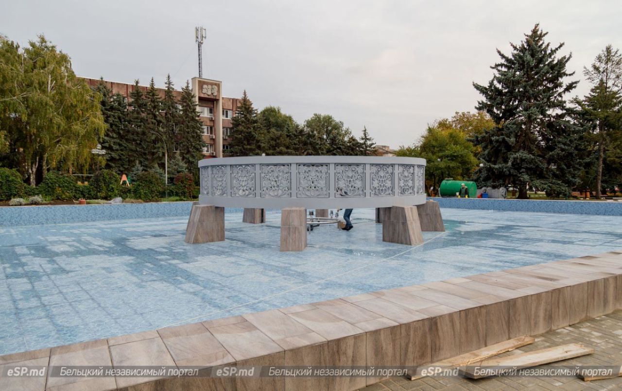Ремонт фонтана в центре Бельц завершён.