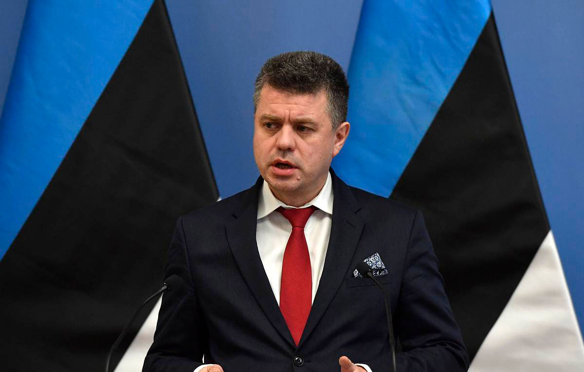 Министр иностранных дел Эстонии Урмас Рейнсалу.