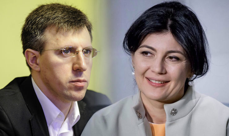 Сильвия Раду приветствует жест Дорина Киртоакэ.