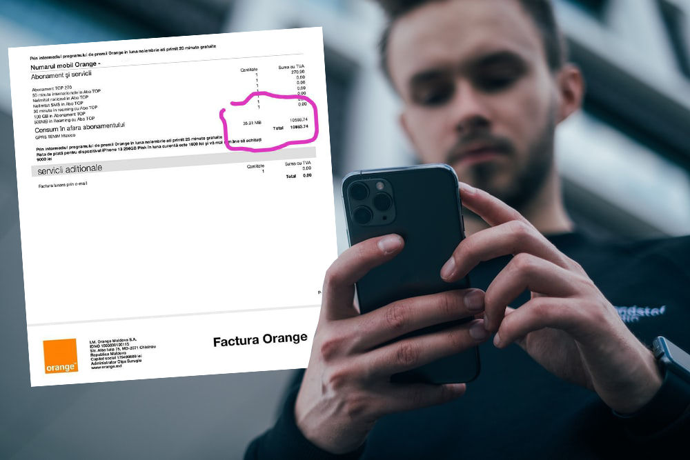 Молдаванин получил огромный счёт за Интернет - более 10 тысяч леев. Коллаж: Point.md
