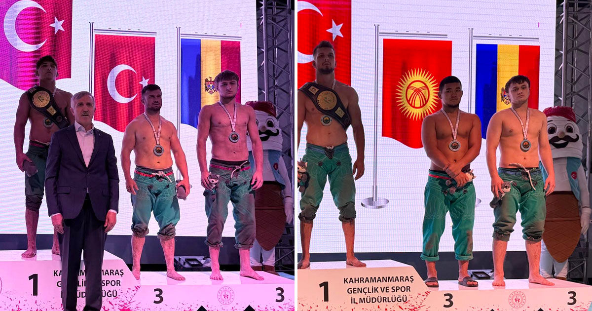 Luptătorii din Moldova au câștigat medalii de bronz la Campionatul Mondial de karakucak.
