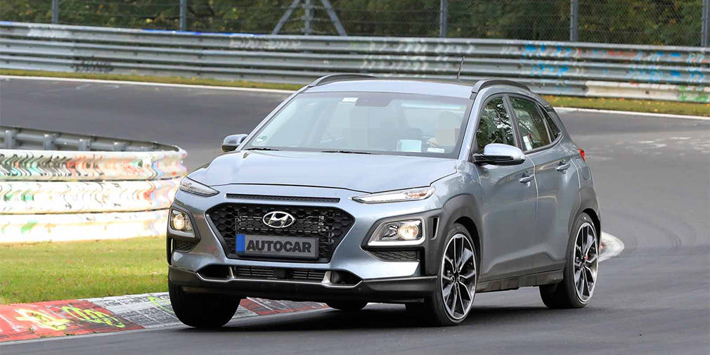 Hyundai испытал спортивную версию кроссовера Kona.
