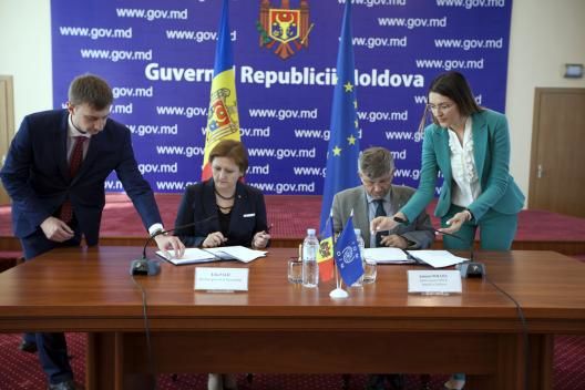 Acord semnat. Parteneriatele dintre Moldova şi diasporă vor fi consolidate. Foto: brd.gov.md