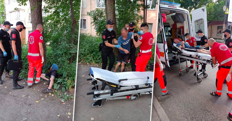 В Бельцах на улице нашли мужчину в бессознательном состоянии. Коллаж Point.md.
