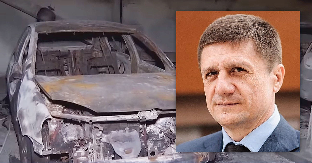 Адвокат Александр Гросу прокомментировал видеокадры поджога автомобиля его жены. Коллаж: Point.md