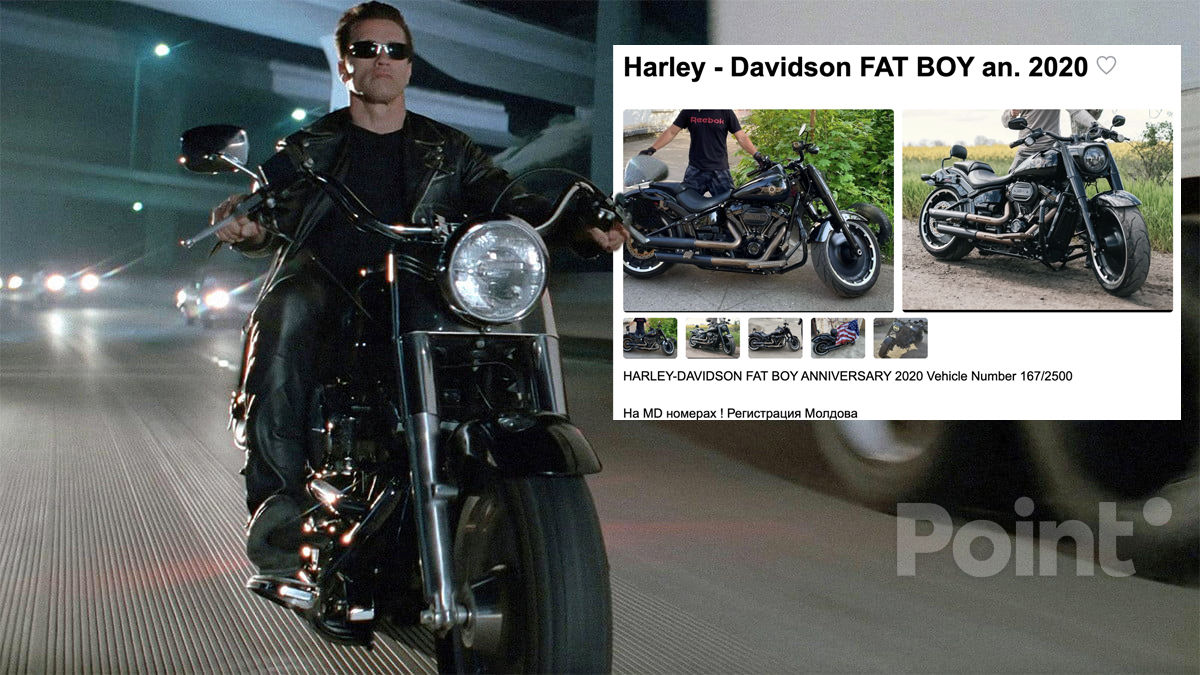 Un Harley-Davidson rar și de colecție, devenit iconic după filmul „Terminator”, se vinde în Moldova.