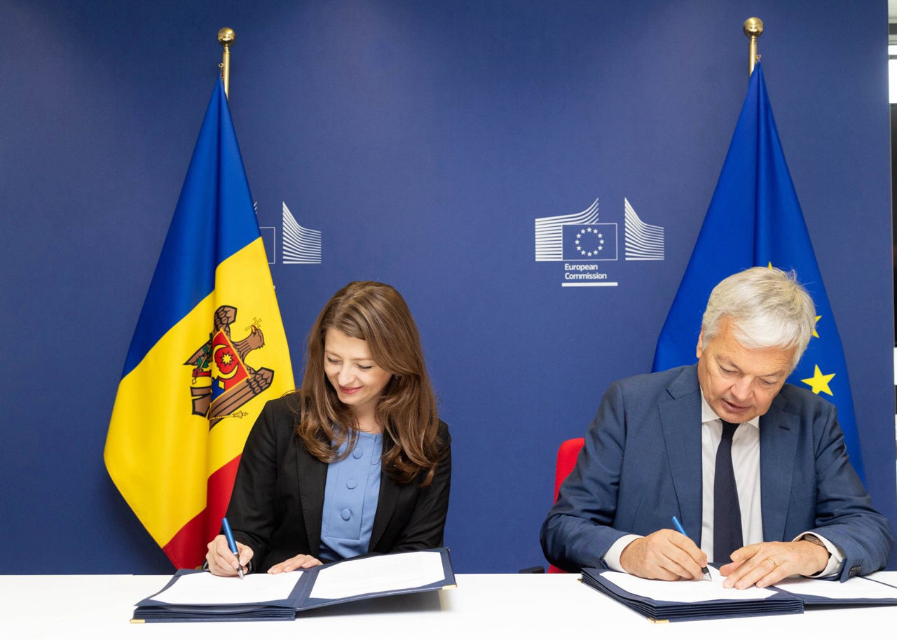 Moldova a semnat două acorduri de cooperare cu UE în domeniul justiției.