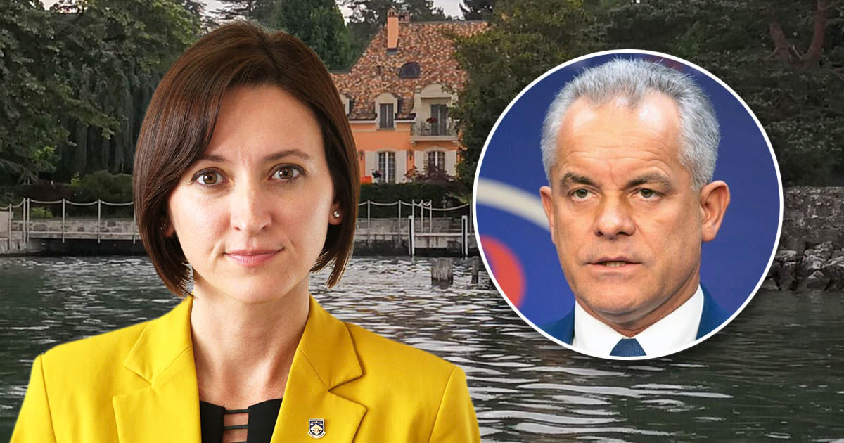 Драгалин: Вилла Плахотнюка в Швейцарии заморожена, владелец не может ее продать. Коллаж: Point.md