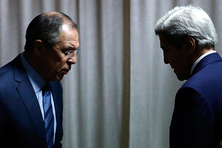 Госсекретарь США Джон Керри и глава МИД РФ Сергей Лавров