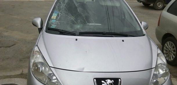 A vrut să scape de pedeapsă,însă mașina tamponată l-a dat de gol. Foto: igp.gov.md