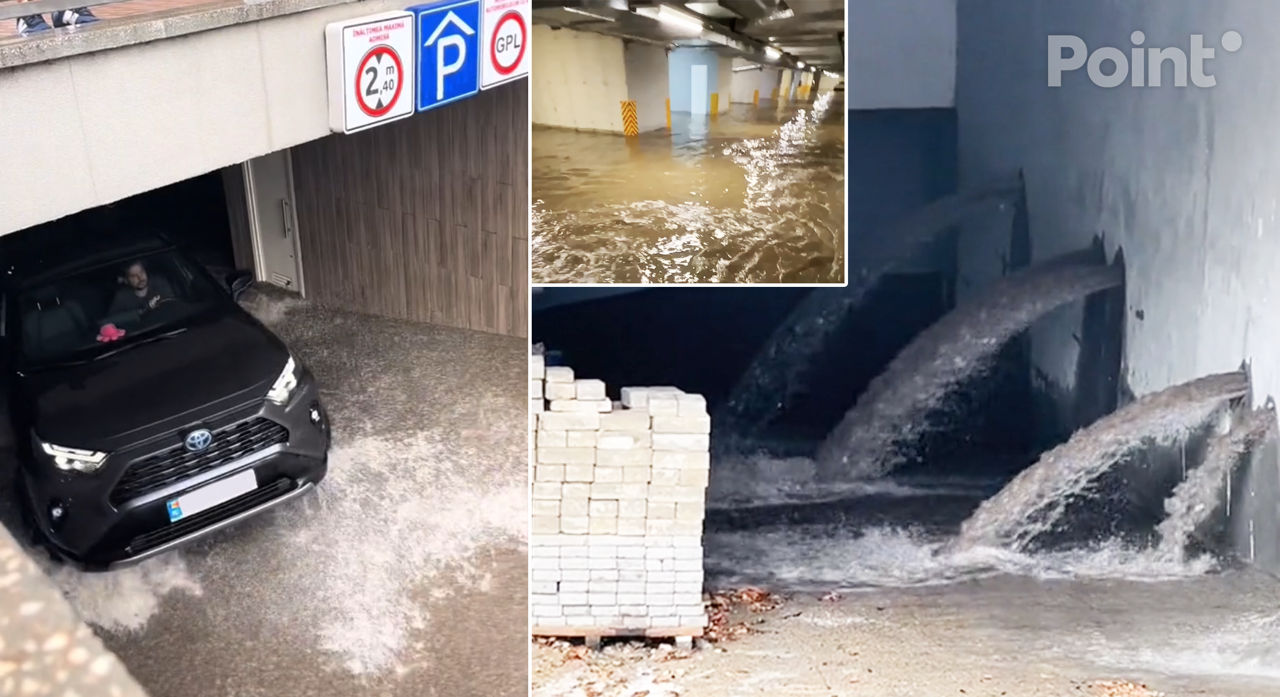 Parcările subterane din Chișinău, înghițite de ape împreună cu mașini.