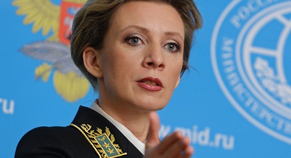 Reprezentantul oficial al Ministerului rus de Externe, Maria Zaharova. 