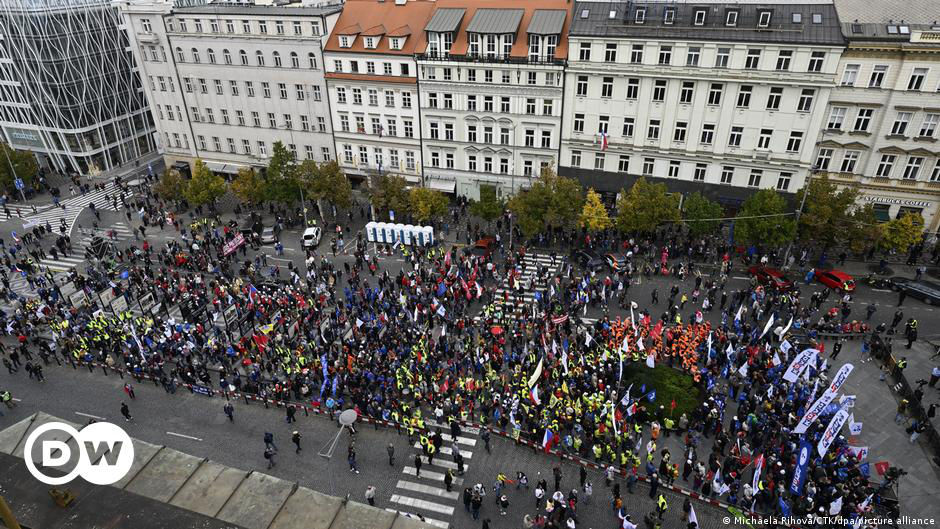 В Чехии прошли протесты против роста цен.