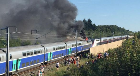 Incendiu într-un tren de mare viteză, în sud-estul Franţei. Foto: independent.md