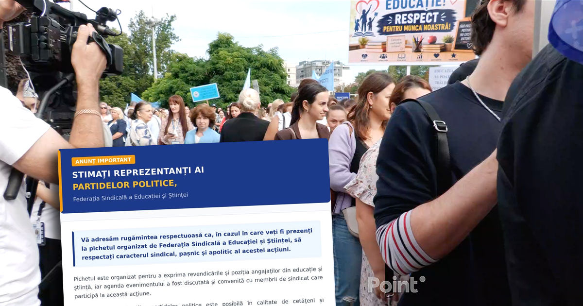Профсоюзы призвали партии не использовать митинг учителей в политических целях.