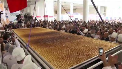 Turcia, în Cartea Recordurilor cu o baclava. Cât cântărește