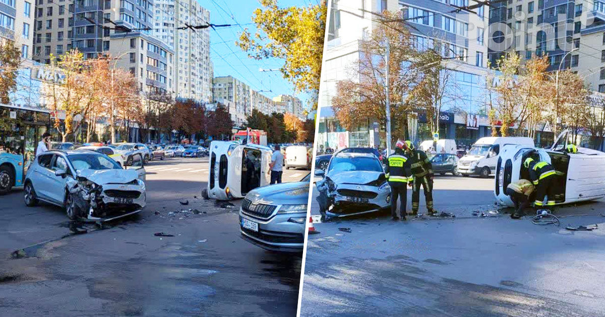 Accident în Capitală: O femeie de 55 de ani, transportată la spital.