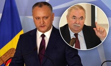 Liderul PLDM, Viorel Cibotaru și Președintele Republicii Moldova Igor Dodon. 
