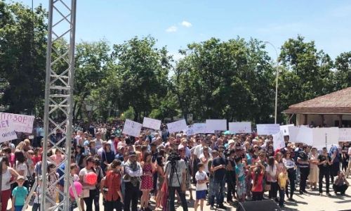 Sudul Republicii Moldova s-a mobilizat masiv duminică în favoarea modificării sistemului electoral.  Foto: privesc.eu