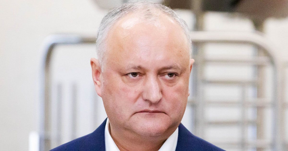 Бывший президент Игорь Додон.
