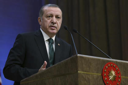 Реджеп Тайип Эрдоган. Фото: Yasin Bulbul / Presidential Press Service / AP