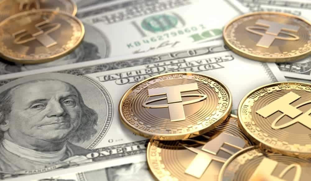 Cтейблкоин USDT почти догнал Visa по объему транзакций.