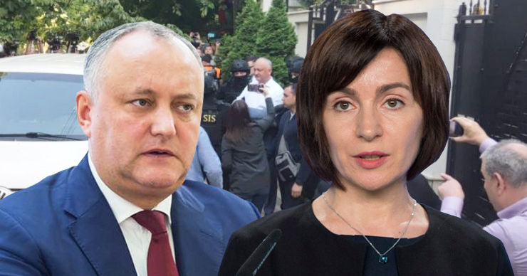 Санду: Я не отдавала приказа арестовывать Додона, узнала об этом из СМИ. Коллаж: Point.md