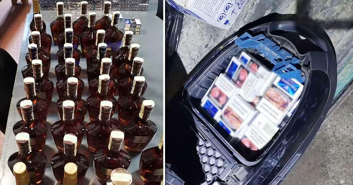 Румынские пограничники предотвратили контрабанду алкоголя и сигарет из РМ. Коллаж: Point.md