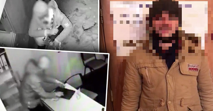 Полиция задержала мужчину, укравшего ноутбуки из лицея и офиса в столице. Фото: Point.md.