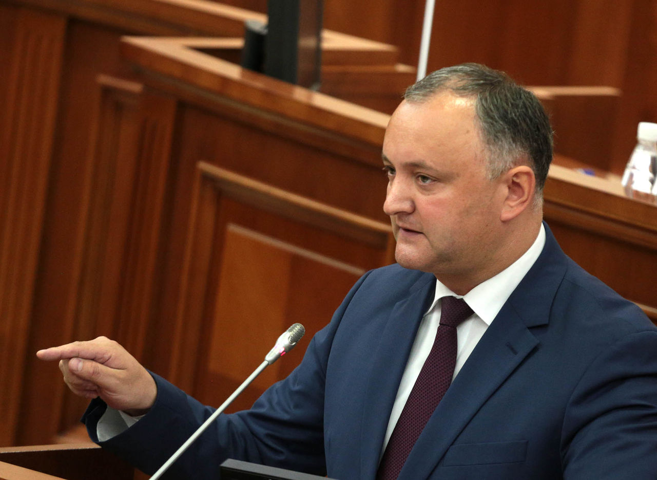Лидер социалистов Игорь Додон.