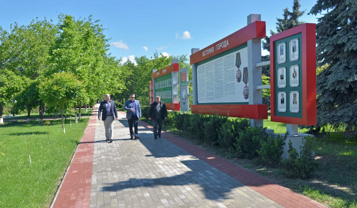 В Дубоссарах благоустраивают центр города.