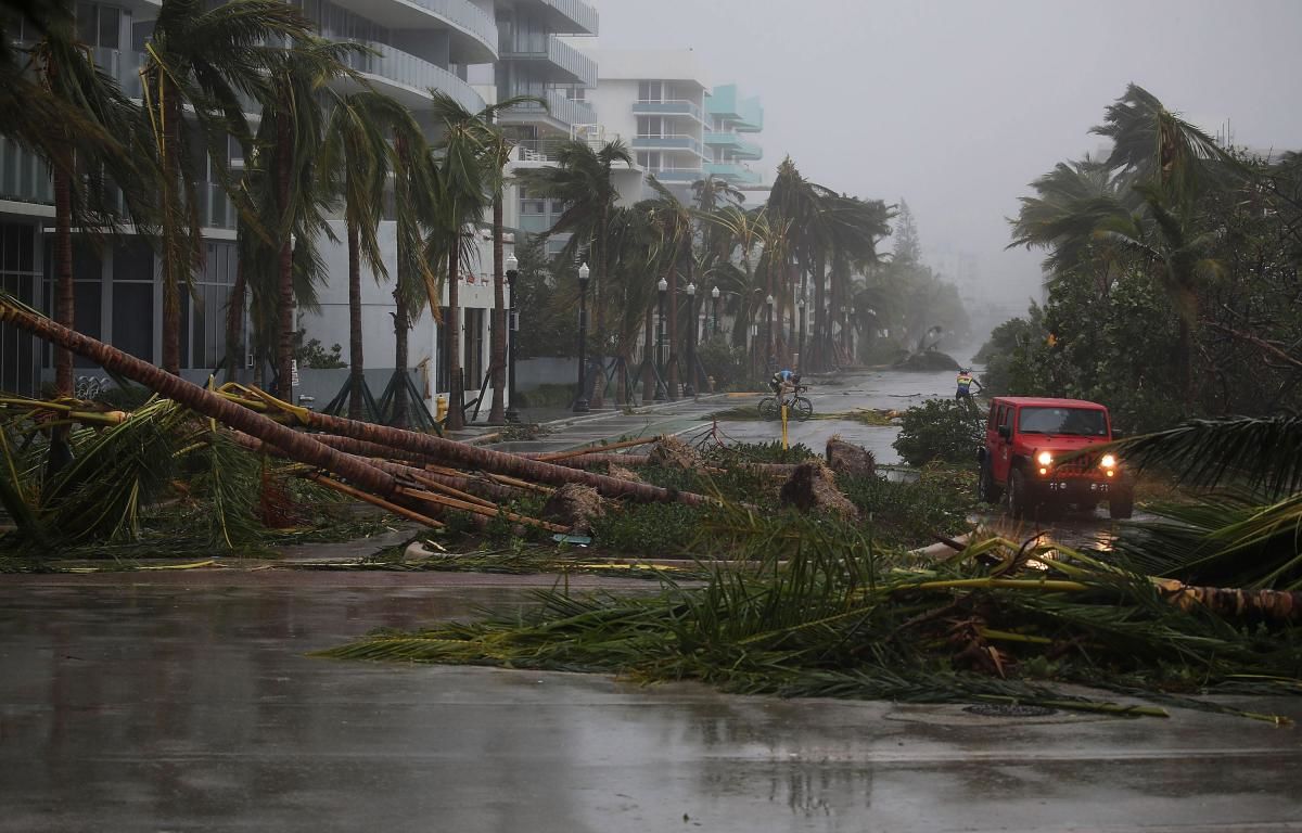 Urmările uraganului Irma in Miami. Foto: Getty Images