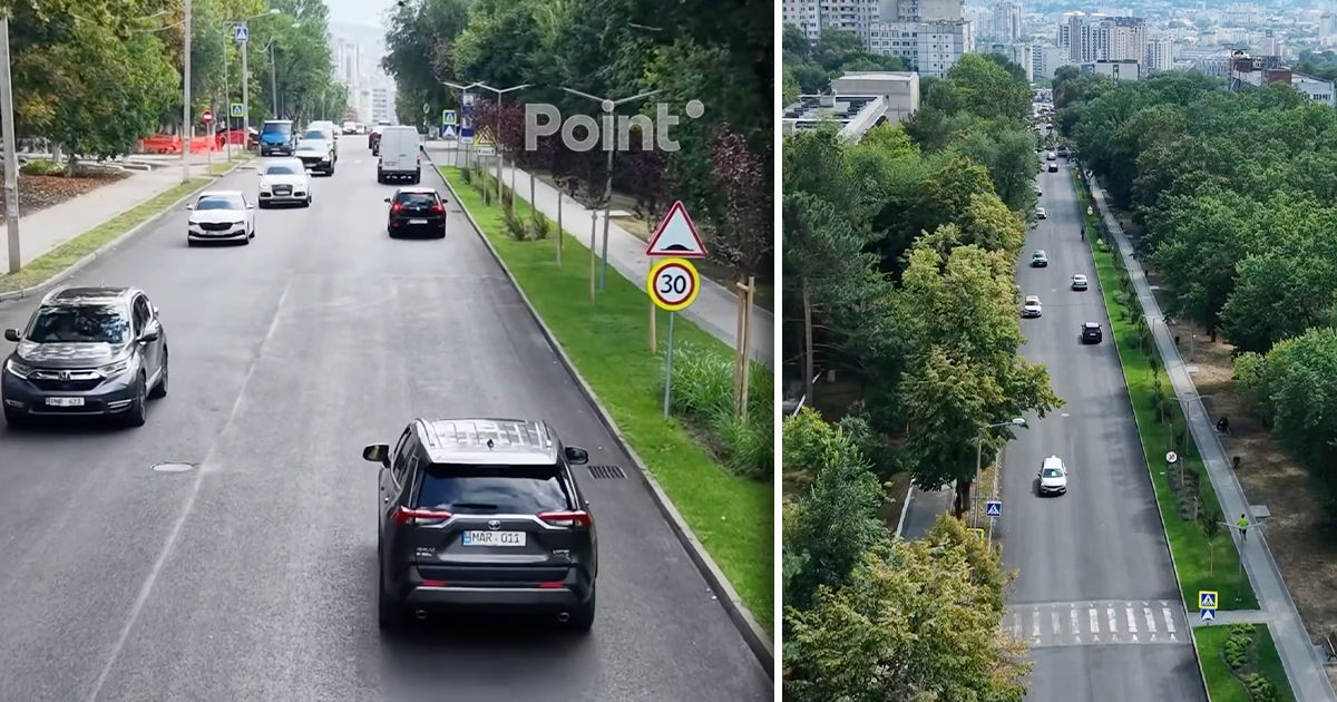 Strada Florilor din Capitală este din nou deschisă circulației după reparație.