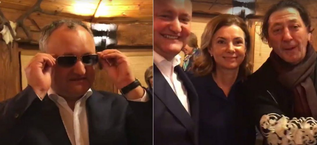 Igor Dodon cu ochelari ca ai lui Putin. Cadouri de la Grigory Leps