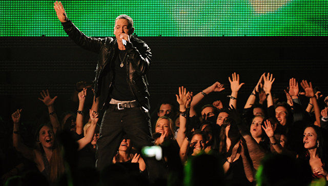 Американский рэпер Eminem. 
