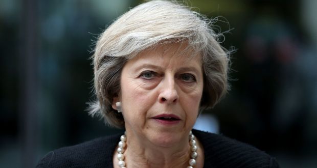 Premierul britanic Theresa May. Foto: irishtimes.com