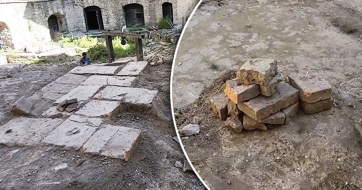 В Сорокской крепости обнаружили кирпичный пол, которому более 300 лет.