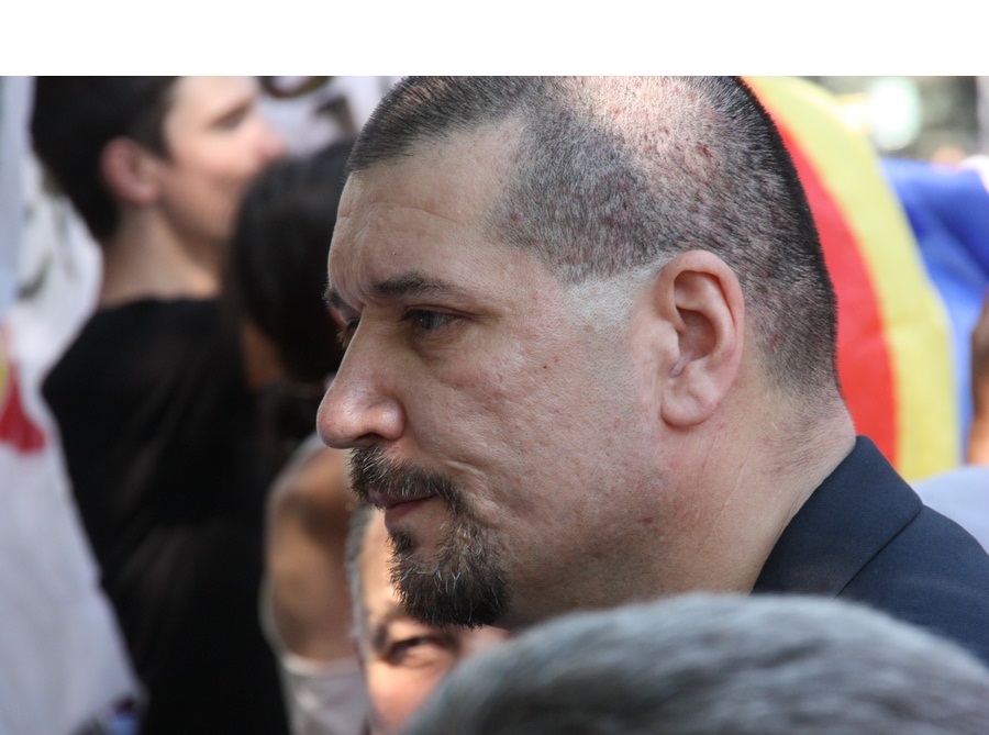 Вице-министр внутренних дел Валерий Чебану координировал марш румынских унионистов в Бельцах.