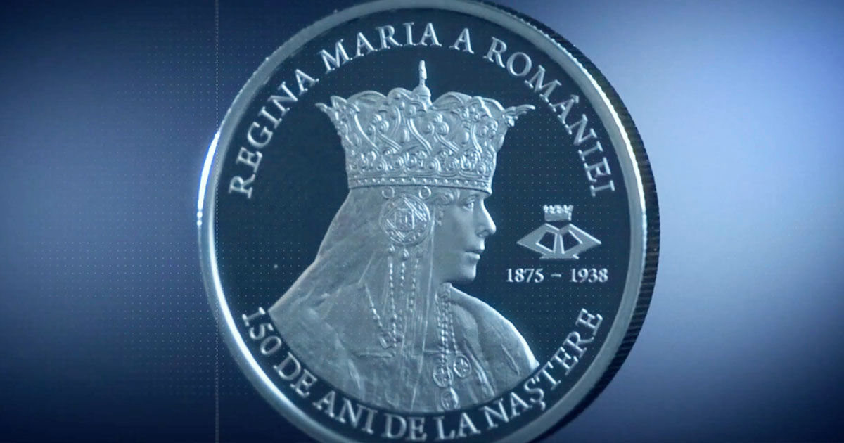 BNM a emis o monedă de argint în onoarea celei de-a 150-a aniversări a Reginei Maria.