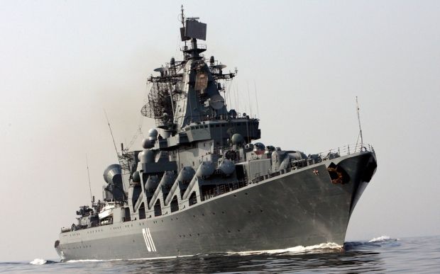 Гвардейский ракетный крейсер "Варяг" направится из Индии в Сирию.