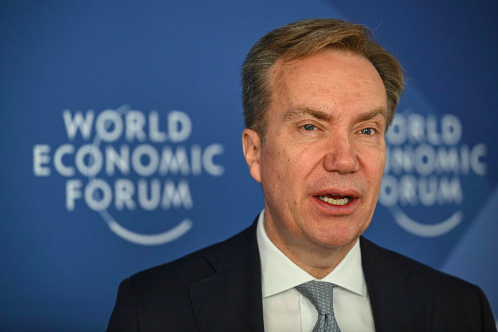 Președintele Forumului Economic Mondial și-a dat demisia în contextul scandalului legat de Epstein. Foto: Jade Gao (AFP)
