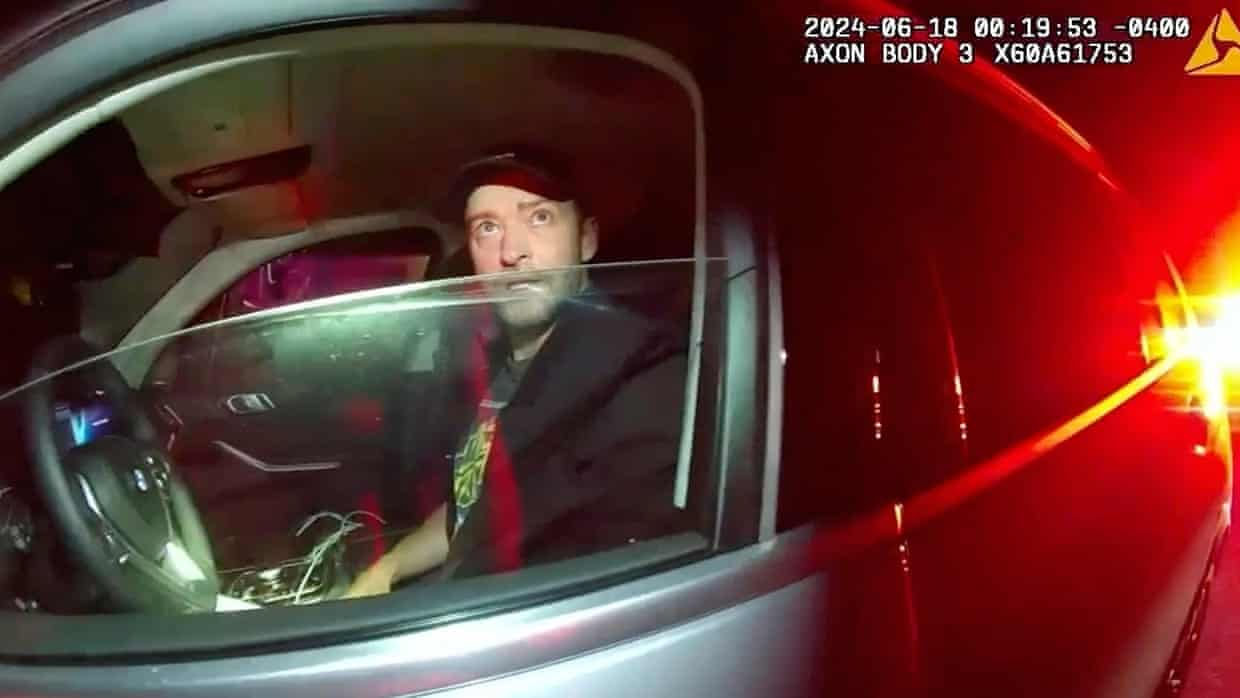 În mediu online au apărut imagini video cu arestarea lui Justin Timberlake.