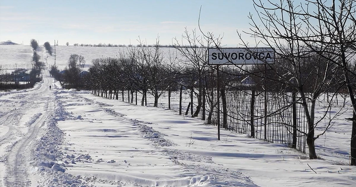 Село в Фалештском районе оказалось заблокированным из-за снегопада.