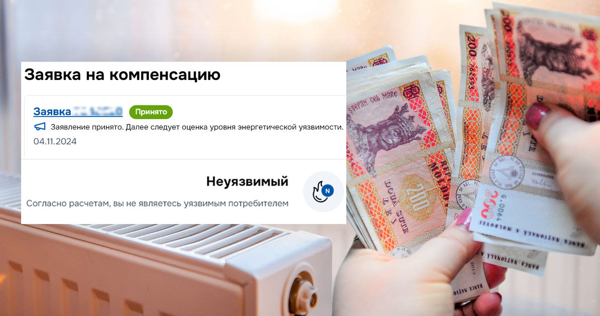 Mai mulți locuitori din Moldova au obținut statutul de vulnerabilitate energetică „Non-vulnerabil”.