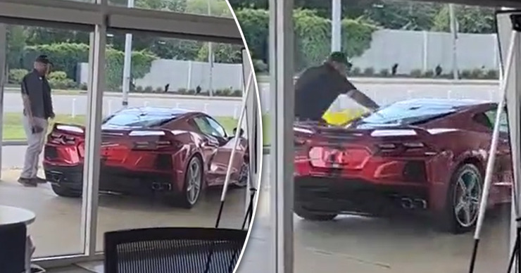  В США парень угнал спорткар из-под носа продавца автосалона и попал на видео.