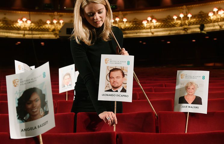 Подготовка к церемонии вручения премии BAFTA.