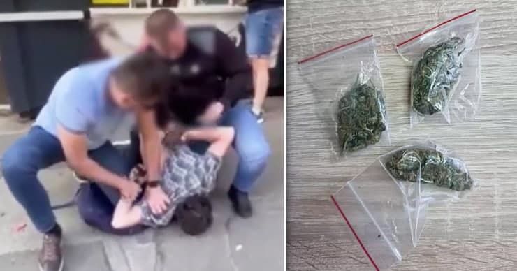 В центре столицы с поличным задержали наркосбытчика: изъята марихуана на 15 000 леев. Фото: Point.md
