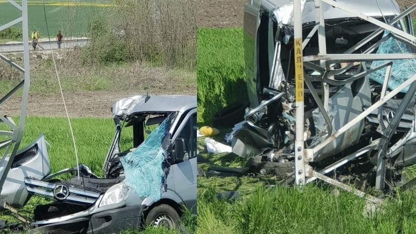 Микроавтобус из Молдовы попал в ДТП в Болгарии.