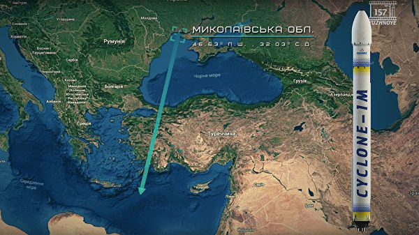 Украина планирует построить космодром в Херсонской области на берегу Черного моря.