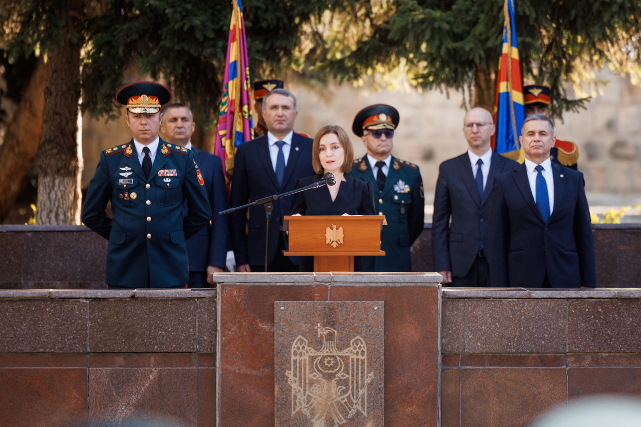 Sandu: Pentru ca liniștea să dăinuie, orice agresor trebuie să știe că Moldova nu este neputincioasă.